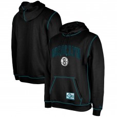 Толстовка Brooklyn Nets New Era 2023/24 City Edition Satin Stitch Elite Pack - Black