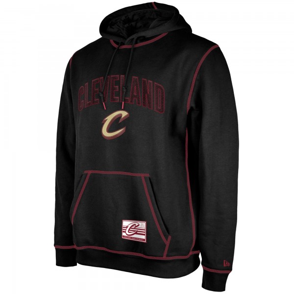 Толстовка Cleveland Cavaliers New Era 2023/24 City Edition Satin Stitch Elite Pack - Black