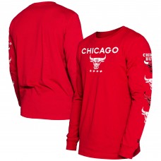 Футболка с длинным рукавом Chicago Bulls New Era 2023/24 City Edition - Red