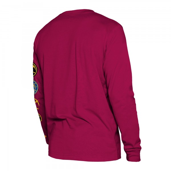 Футболка с длинным рукавом Denver Nuggets New Era 2023/24 City Edition - Red
