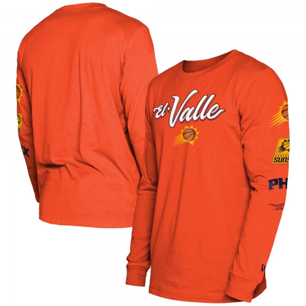 Футболка с длинным рукавом Phoenix Suns New Era 2023/24 City Edition - Orange