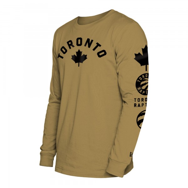 Футболка с длинным рукавом Toronto Raptors New Era 2023/24 City Edition - Tan