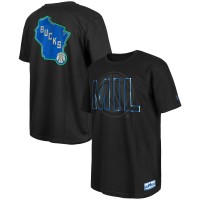 Футболка Milwaukee Bucks New Era 2023/24 City Edition Elite Pack - Black