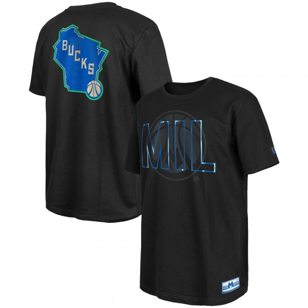 Футболка Milwaukee Bucks New Era 2023/24 City Edition Elite Pack - Black