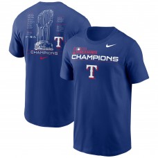 Футболка Texas Rangers Nike 2023 World Series Champions Roster - Royal