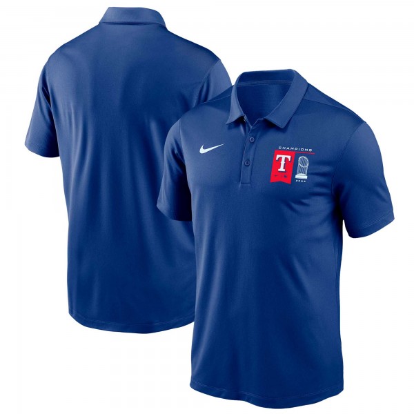 Поло Texas Rangers Nike 2023 World Series Champions Franchise - Royal