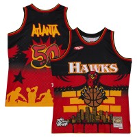 Игровая джерси Atlanta Hawks Mitchell & Ness x Tats Cru Hardwood Classics Fashion - Black