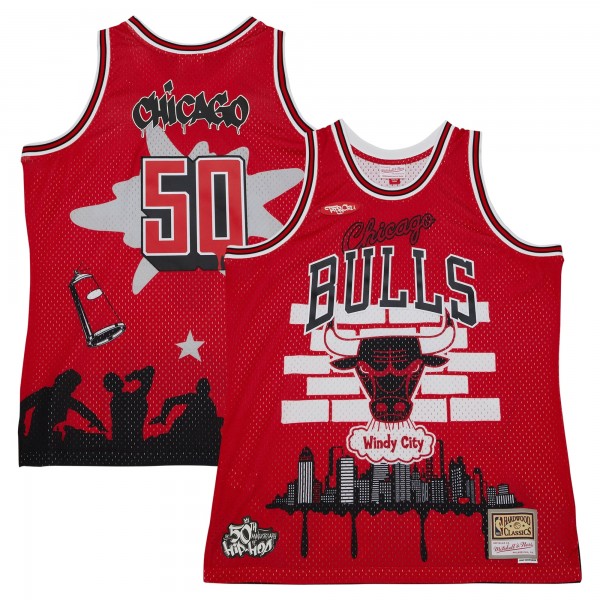 Игровая форма Chicago Bulls Mitchell & Ness x Tats Cru Hardwood Classics Fashion - Red