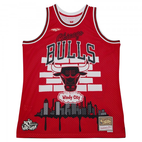 Игровая форма Chicago Bulls Mitchell & Ness x Tats Cru Hardwood Classics Fashion - Red