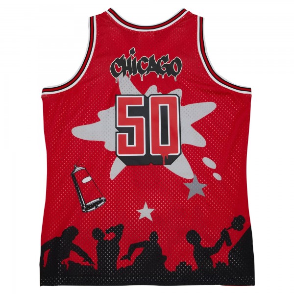 Игровая форма Chicago Bulls Mitchell & Ness x Tats Cru Hardwood Classics Fashion - Red