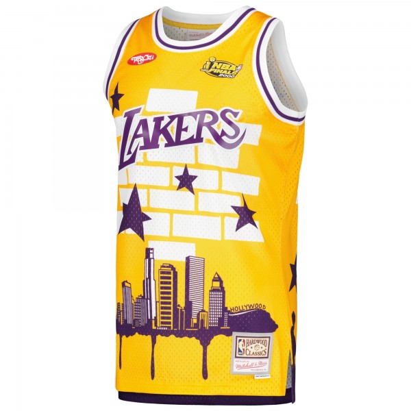 Игровая форма Los Angeles Lakers Mitchell & Ness x Tats Cru Hardwood Classics Fashion - Gold
