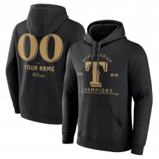 Именная толстовка Texas Rangers 2023 World Series Champions Custom - Black
