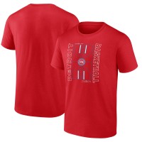 Detroit Pistons Red Michelob Ultra Full Court T-Shirt
