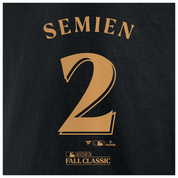 Именная футболка Marcus Semien Texas Rangers 2023 World Series Champions - Black