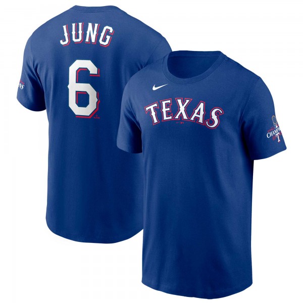 Футболка Josh Jung Texas Rangers Nike 2023 World Series Champions - Royal