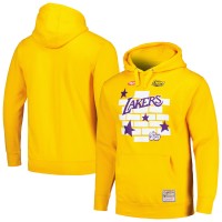 Толстовка Los Angeles Lakers Mitchell & Ness x Tats Cru Hardwood Classics Brick - Gold