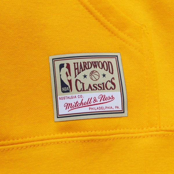 Толстовка Los Angeles Lakers Mitchell & Ness x Tats Cru Hardwood Classics Brick - Gold