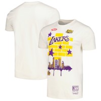 Футболка Los Angeles Lakers Mitchell & Ness x Tats Cru Hardwood Classics City - Cream