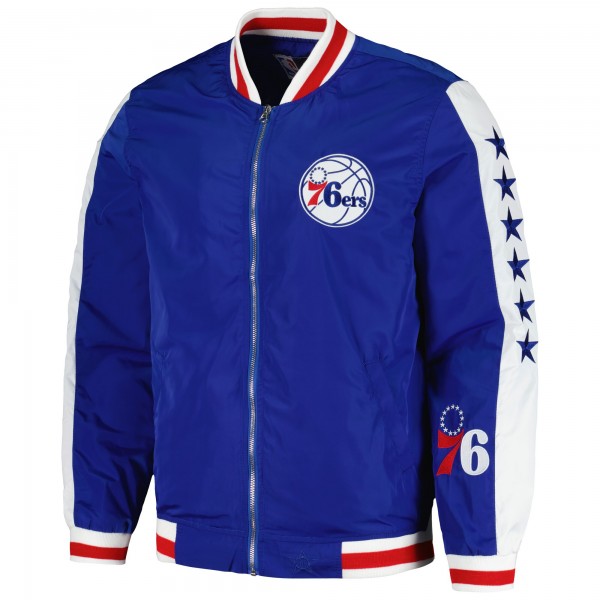 Бомбер на молнии Philadelphia 76ers JH Design - Royal