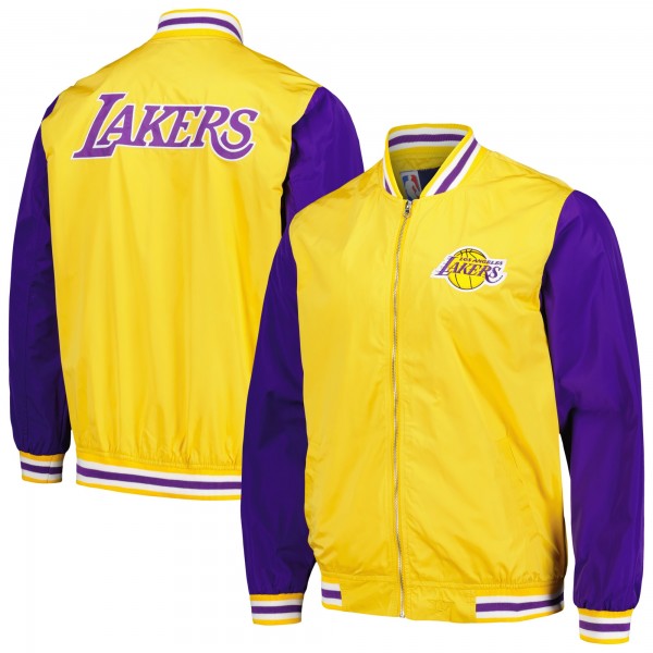Бомбер на молнии Los Angeles Lakers JH Design - Yellow