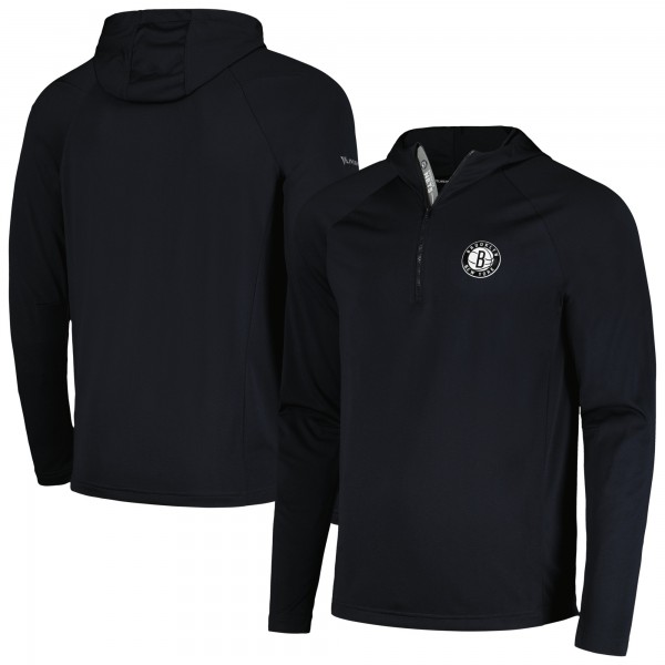 Кофта на короткой молнии Brooklyn Nets Levelwear Zander Raglan - Black