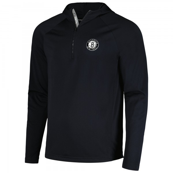Кофта на короткой молнии Brooklyn Nets Levelwear Zander Raglan - Black