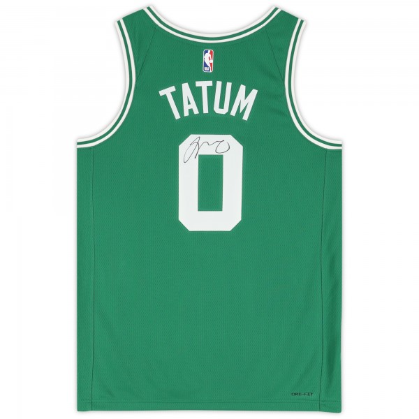 Jayson Tatum Boston Celtics Autographed Fanatics Authentic Green Nike 2022-2023 Icon Edition Swingman Jersey