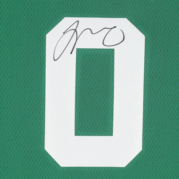 Jayson Tatum Boston Celtics Autographed Fanatics Authentic Green Nike 2022-2023 Icon Edition Swingman Jersey