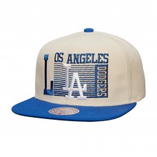 Los Angeles Dodgers Mitchell & Ness Cream Cooperstown Collection Speed Zone Snapback Hat