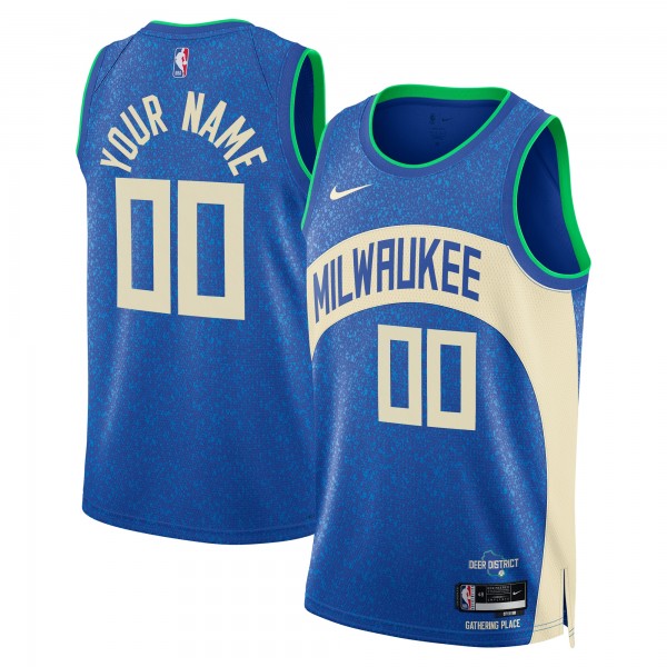Игровая форма  Milwaukee Bucks Nike Unisex 2023/24 Custom Swingman - Royal - City Edition