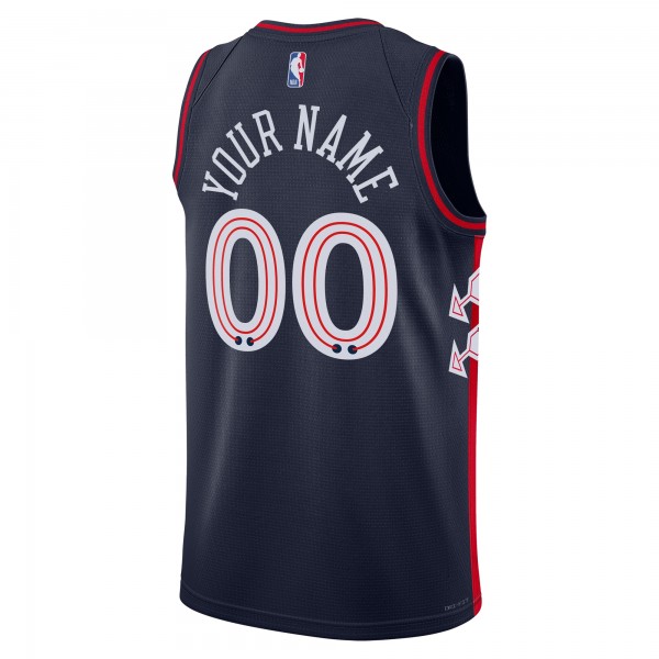 Игровая форма  Philadelphia 76ers Nike Unisex 2023/24 Custom Swingman - Navy - City Edition