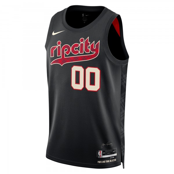 Игровая форма  Portland Trail Blazers Nike Unisex 2023/24 Custom Swingman - Black - City Edition
