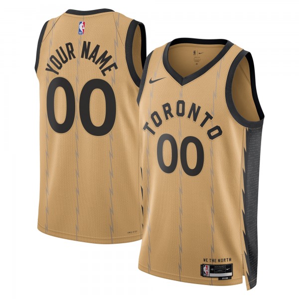 Игровая форма  Toronto Raptors Nike Unisex 2023/24 Custom Swingman - Gold - City Edition