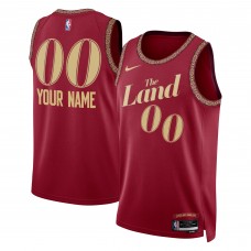 Игровая форма  Cleveland Cavaliers Nike Unisex 2023/24 Custom Swingman - Wine - City Edition