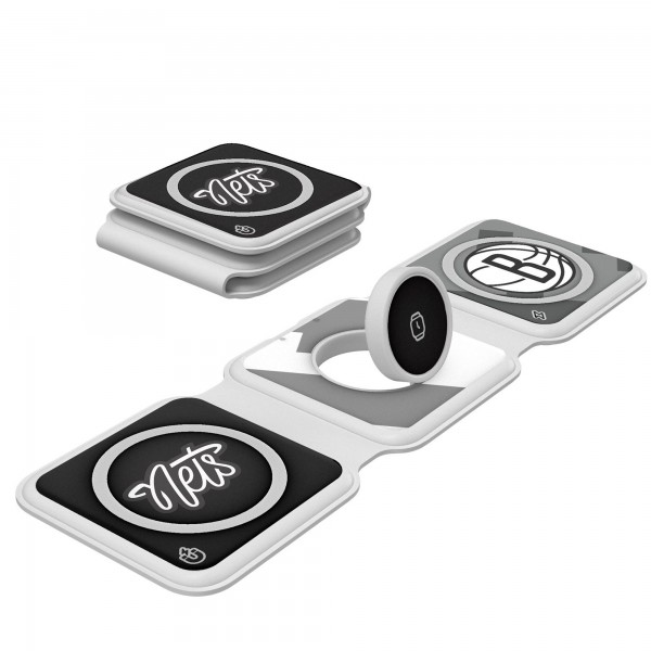 Зарядная станция Brooklyn Nets Keyscaper 3-in-1