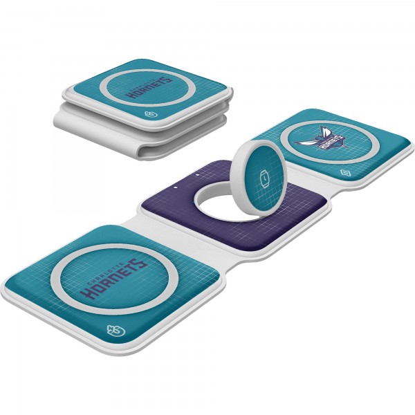 Charlotte Hornets Keyscaper 3-in-1 Foldable Charger