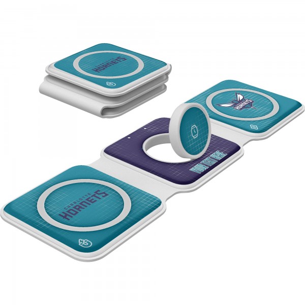 Charlotte Hornets Keyscaper Personalized 3-in-1 Foldable Charger