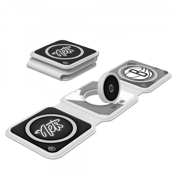 Зарядная станция Brooklyn Nets Keyscaper Personalized 3-in-1