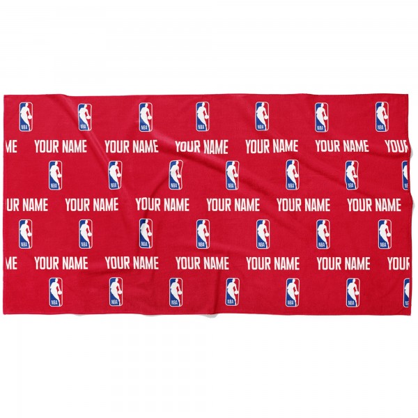 NBA Chad & Jake 30 x 60 Personalized Repeat Logo Horizontal Towel