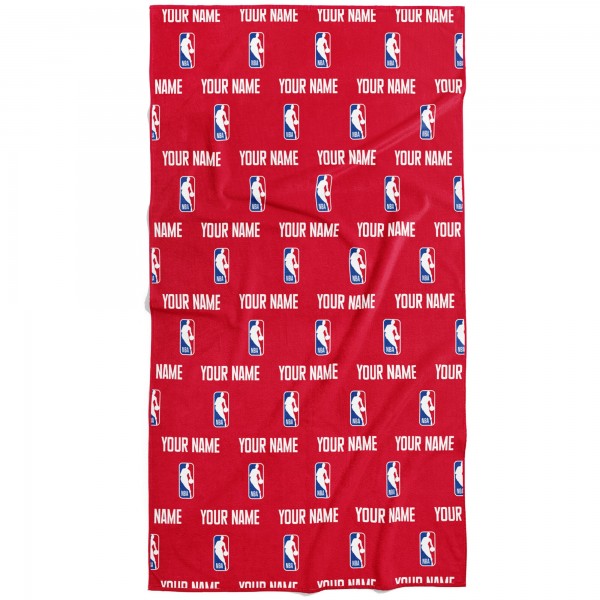 NBA Chad & Jake 30 x 60 Personalized Repeat Logo Vertical Towel