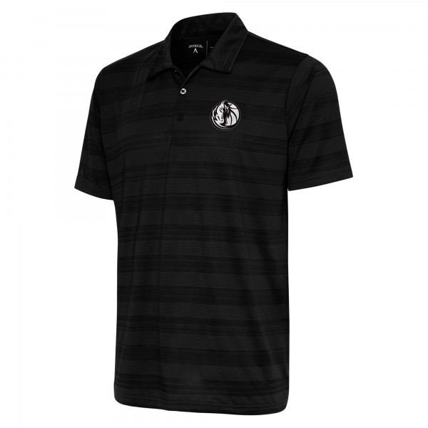 Поло Dallas Mavericks Antigua Metallic Logo Compass - Black