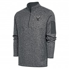 Кофта на короткой молнии Milwaukee Bucks Antigua Metallic Logo Fortune - Heather Gray