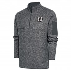 Кофта на короткой молнии Dallas Mavericks Antigua Metallic Logo Fortune - Heather Gray