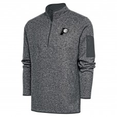 Кофта на короткой молнии Indiana Pacers Antigua Metallic Logo Fortune - Heather Gray