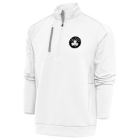 Кофта на короткой молнии Boston Celtics Antigua Metallic Logo Generation - White