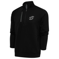 Cleveland Cavaliers Antigua Black Metallic Logo Generation Quarter-Zip Top
