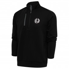 Кофта на короткой молнии Dallas Mavericks Antigua Metallic Logo Generation - Black
