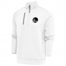 Кофта на короткой молнии Golden State Warriors Antigua Metallic Logo Generation - White