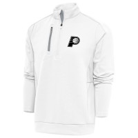 Кофта на короткой молнии Indiana Pacers Antigua Metallic Logo Generation - White