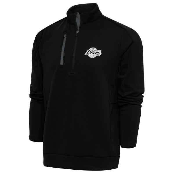 Кофта на короткой молнии Los Angeles Lakers Antigua Metallic Logo Generation - Black